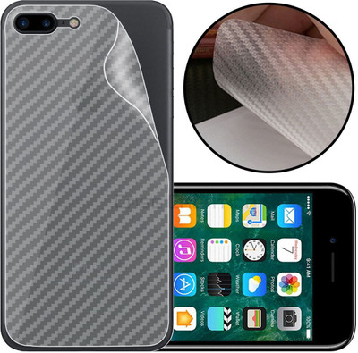 CASE CREATION Apple iPhone 8 Plus Mobile Skin(3D Carbon Fibre Transparent Back Skin Matte Finish)