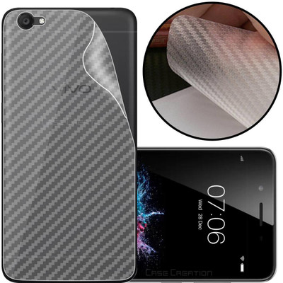 CASE CREATION Vivo V5 Mobile Skin(3D Carbon Fibre Transparent Back Skin Matte Finish)