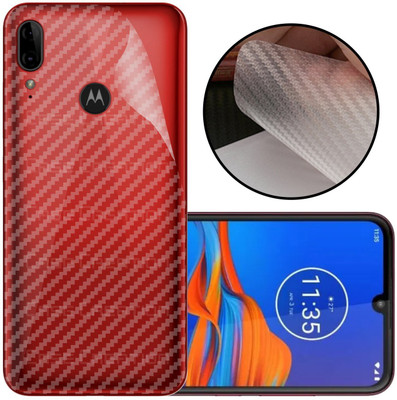 CASE CREATION Motorola E6s Mobile Skin(3D Carbon Fibre Transparent Back Skin Matte Finish)