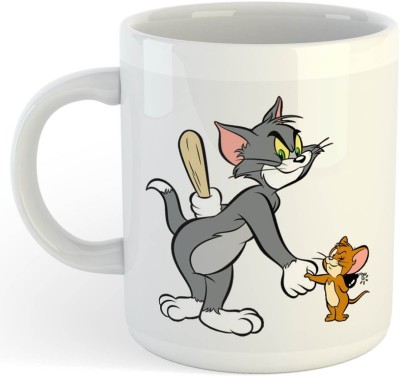 ADN21 All Day New Printeed Tom And Jerry Kids Ceramic Coffee 21 Ceramic Coffee Mug(325 ml)