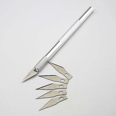 Gilhot Knife Metal Grip Cutting Mat(Set Of 5, Silver)