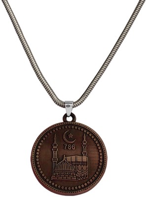 M Men Style M Men Style Religious Allah Masjid Nabawi Muslim Islamic Gift Copper,Silver ,Stainless Steel Pendant For Unisex Copper Copper, Stainless Steel Pendant