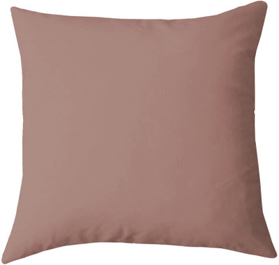 Texlux Microfibre Solid Cushion Pack of 1(Light Brown)