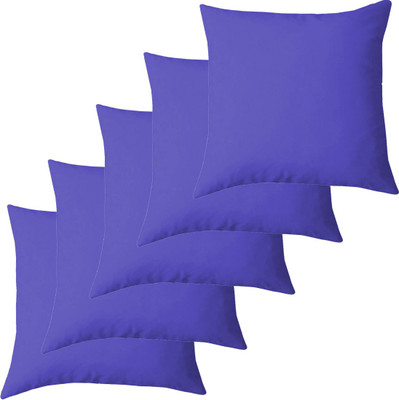 Texlux Microfibre Solid Cushion Pack of 5(Royal Blue)