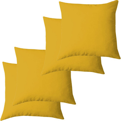 Texlux Microfibre Solid Cushion Pack of 4(Olive Green)