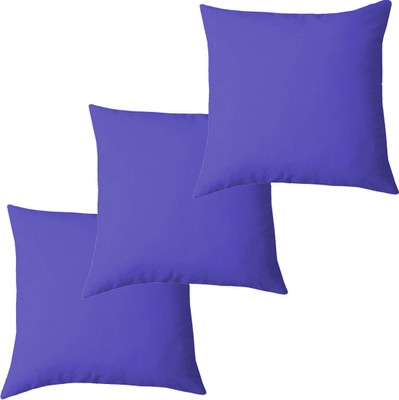 Texlux Microfibre Solid Cushion Pack of 3(Royal Blue)
