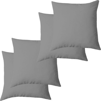 Texlux Microfibre Solid Cushion Pack of 4(Grey)