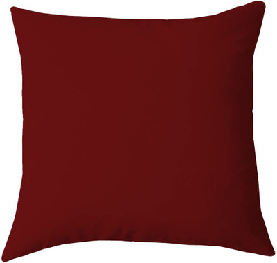 Texlux Microfibre Solid Cushion Pack of 1(Maroon)