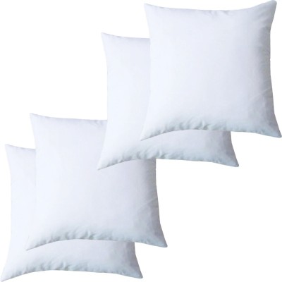 Texlux Microfibre Solid Cushion Pack of 4(White)