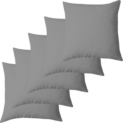 Texlux Microfibre Solid Cushion Pack of 5(Grey)