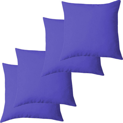 Linenovation Microfibre Solid Cushion Pack of 4(Royal Blue)