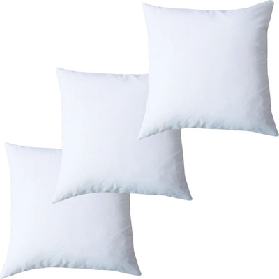 Texlux Microfibre Solid Cushion Pack of 3(White)