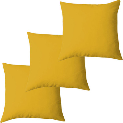 Texlux Microfibre Solid Cushion Pack of 3(Olive Green)