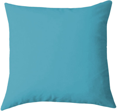 Texlux Microfibre Solid Cushion Pack of 1(Aqua)