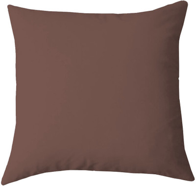 Texlux Microfibre Solid Cushion Pack of 1(Dark Brown)