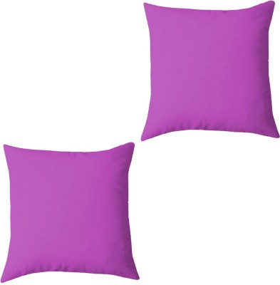 Texlux Microfibre Solid Cushion Pack of 2(Light purple)