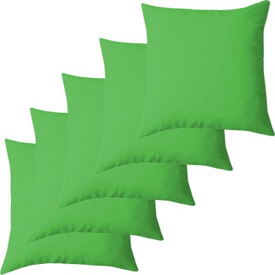 Texlux Microfibre Solid Cushion Pack of 5(Neon Green)