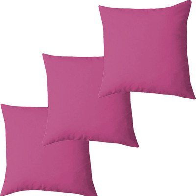 Texlux Microfibre Solid Cushion Pack of 3(Lavender)