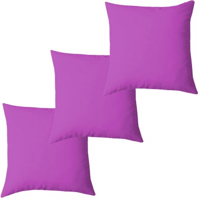 Texlux Microfibre Solid Cushion Pack of 3(Light purple)