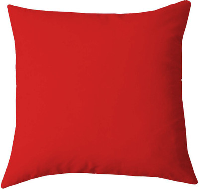Texlux Microfibre Solid Cushion Pack of 1(Red)