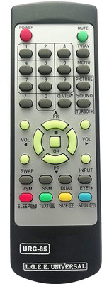Nij URC-85 TV Compatible For Universal Work with Almost CRT TV Remote Control LG Remote Controller(Black)