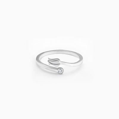 GIVA 925 Sterling Silver Swift Silhouette Ring Adjustable Rings For Women & Girls Sterling Silver Rhodium Plated Ring