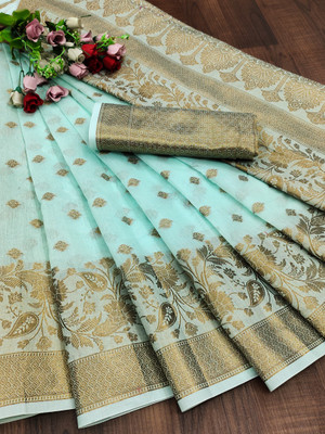 JUMSA Cotton Silk Floral Print Blouse Material