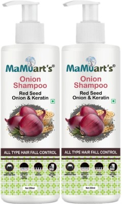 mamuart's Red Onion Black Seed Oil Anti Hair Fall Control Shampoo 250ml (2pack)(500)