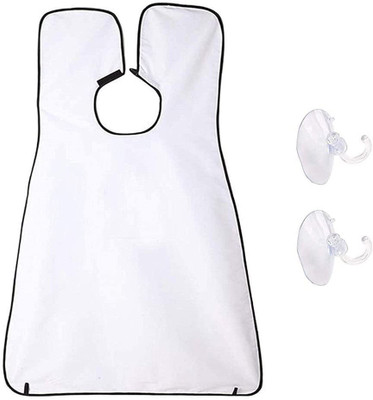 HEZKOL Beard Bib Grooming Apron With 2 Suction Cups Makeup Apron