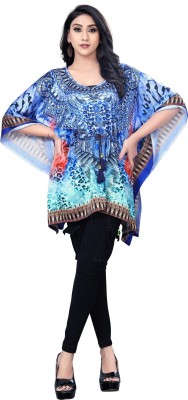 ICYNOSURE Printed Poly Satin Women Kaftan