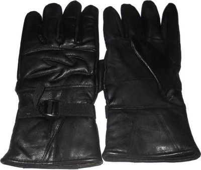 NV COLLECTION Glove with a riding/biking/winter option made from high quality leather Riding Gloves(Black)