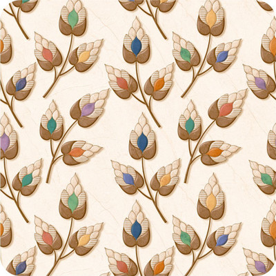 WallDaddy 300 cm Wheatflower Self Adhesive Sticker(Pack of 1)