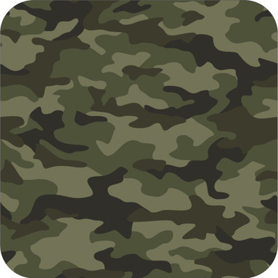 WallDaddy 300 cm ArmyTexture Self Adhesive Sticker(Pack of 1)
