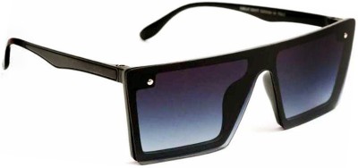 Lee Topper Rectangular Sunglasses(For Men & Women, Black)