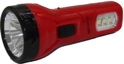 Waken LED Pocket Torch 2in1 Emergency Light 400m range Torch(Multicolor, 14 cm, Rechargeable)
