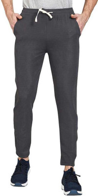 swi stylish Solid Men Grey Track Pants