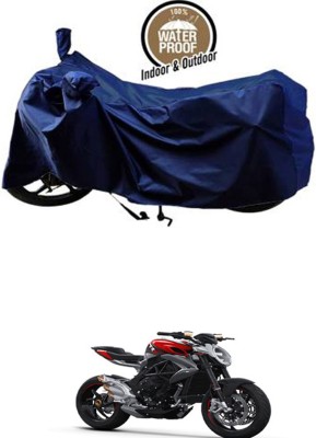 RONISH Waterproof Two Wheeler Cover for MV Agusta(Brutale, Blue)