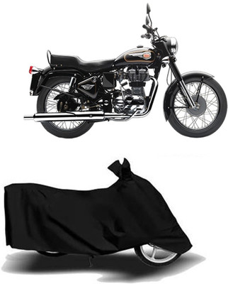 Exciting collections Two Wheeler Cover for Royal Enfield(Bullet 350, Black)