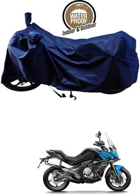 RONISH Waterproof Two Wheeler Cover for CFMoto(650MT, Blue)