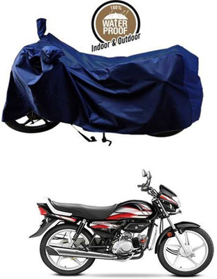 RONISH Waterproof Two Wheeler Cover for Hero(MotoCorp HF Deluxe, Blue)