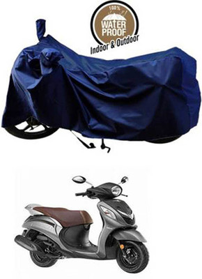 RONISH Waterproof Two Wheeler Cover for Yamaha(Fascino, Blue)