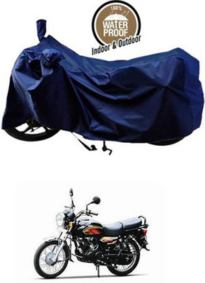RONISH Waterproof Two Wheeler Cover for TVS(Max 4R, Blue)