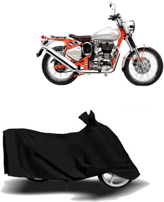 Exciting collections Two Wheeler Cover for Royal Enfield(Bullet Trials 350, Black)
