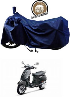 RONISH Waterproof Two Wheeler Cover for Piaggio(Vespa VXL, Blue)