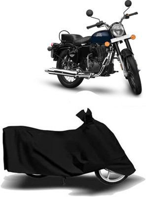 Exciting collections Two Wheeler Cover for Royal Enfield(Bullet Electra Twinspark, Black)