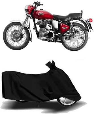 Exciting collections Two Wheeler Cover for Royal Enfield(Bullet 350 Twinspark, Black)