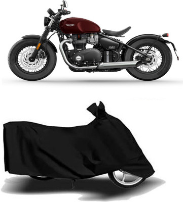 Exciting collections Two Wheeler Cover for Triumph(Bonneville Bobber, Black)