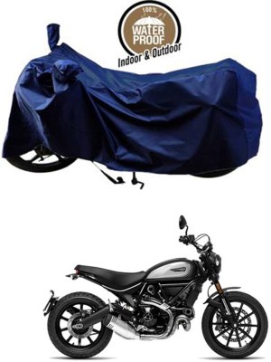 RONISH Waterproof Two Wheeler Cover for Ducati(Scrambler Icon, Blue)