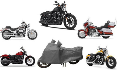 Rufus Two Wheeler Cover for Harley Davidson(Iron 883, Grey)