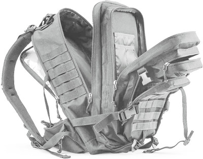 Sturdy International 45L Hiking Daypacks Traveling Pack Tactical Backpack for Men Women Large Capacity Military Travel Waterproof Tourist Army Back pack for Mountain Climb Trekking camping 45 L Backpack(Grey)
